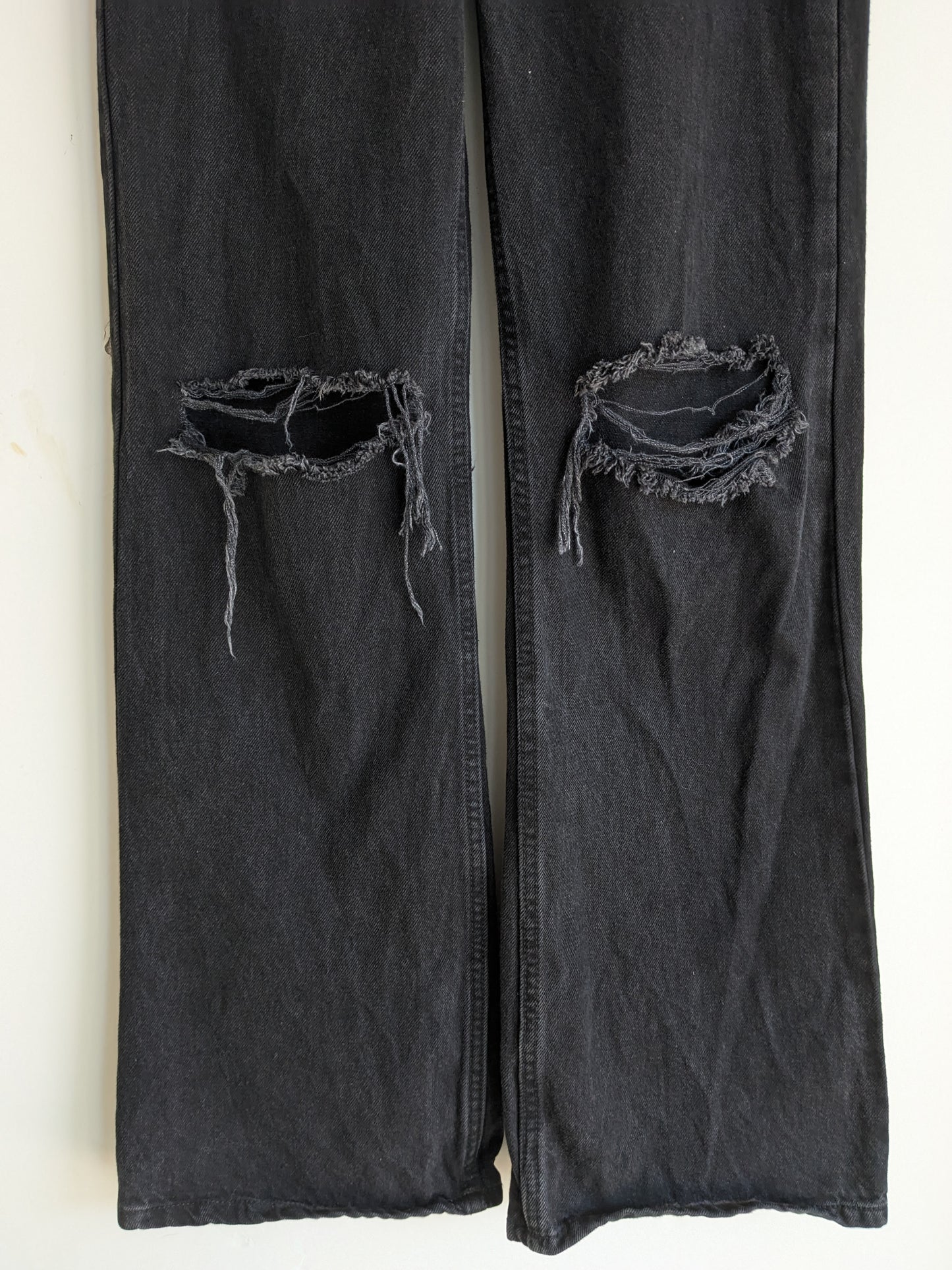 Bershka Black Distressed Jeans
