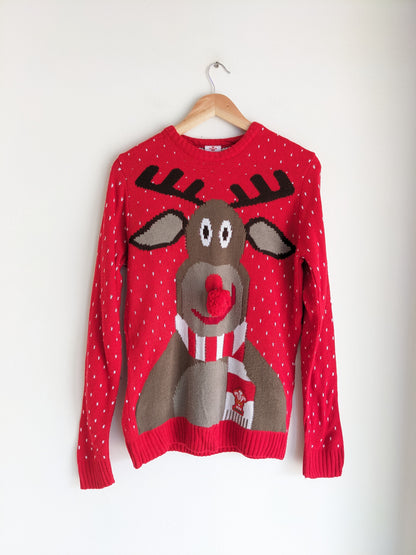 Red Rudolph Christmas Sweater