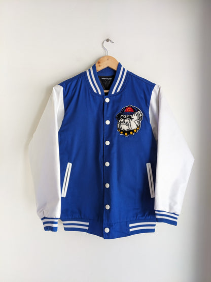 Gaonnuri Blue Varsity Jacket