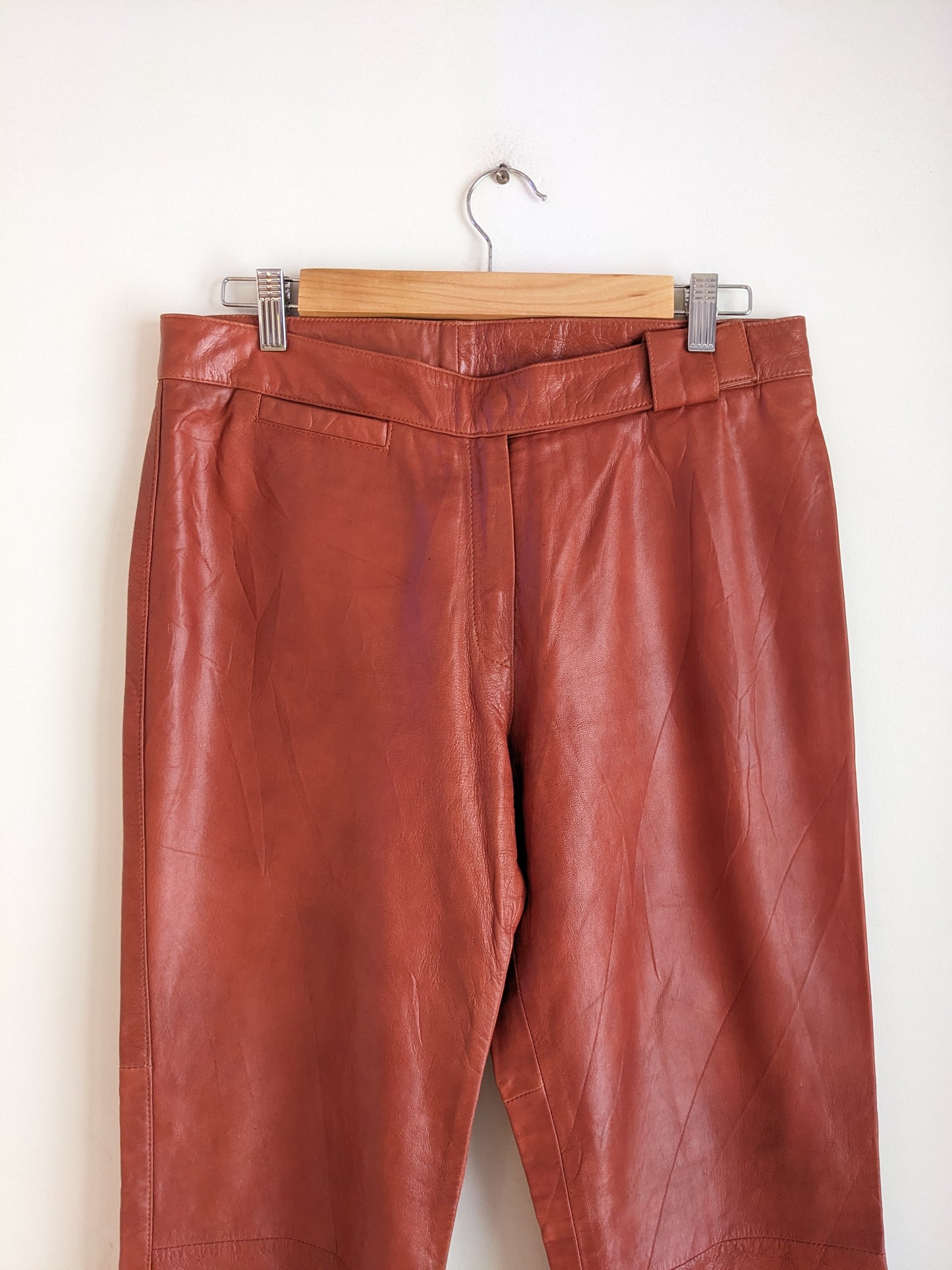 Gipsy Orange Leather Pant
