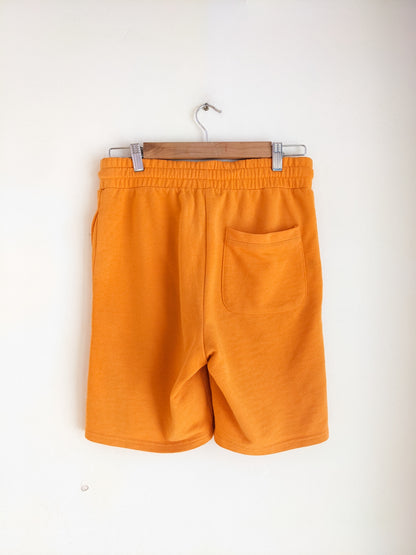 Distressed Orange Shorts