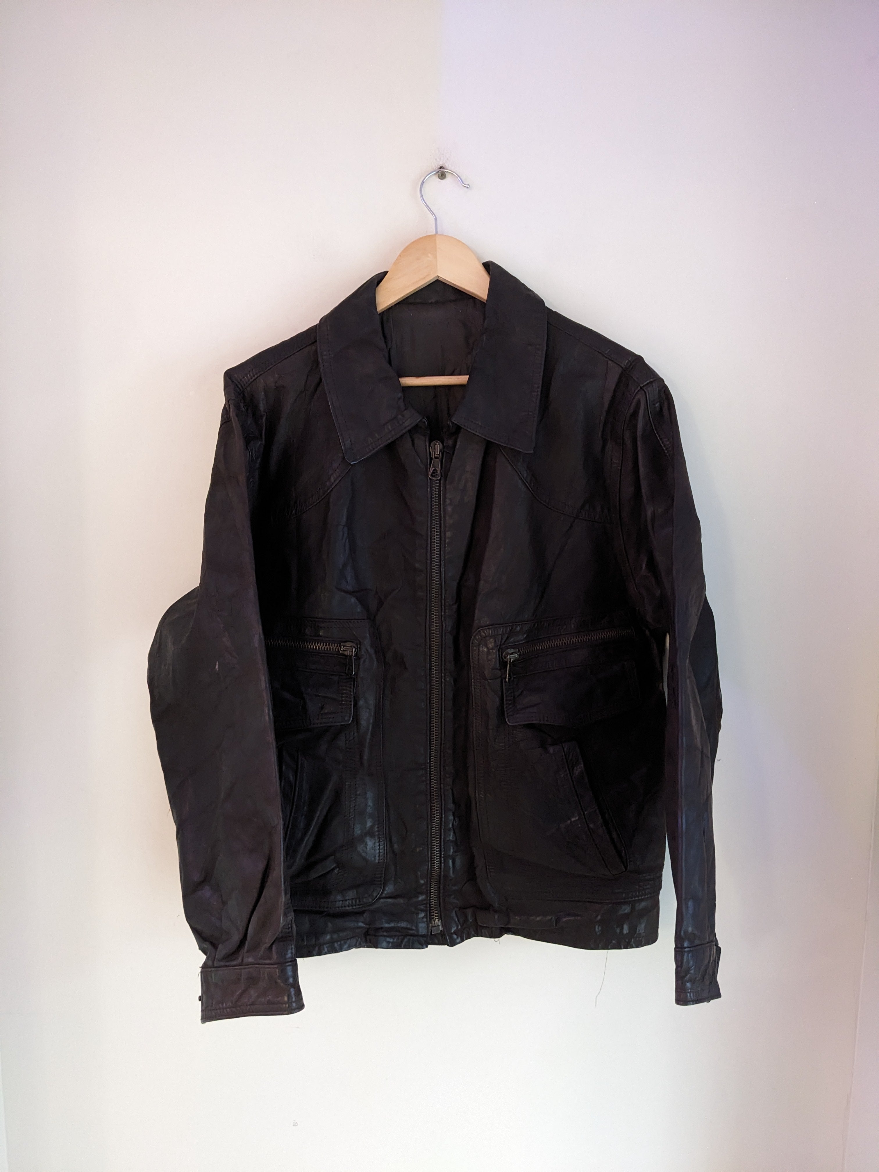 Kali Genuine Leather Jacket Scarlet – CAMI NYC