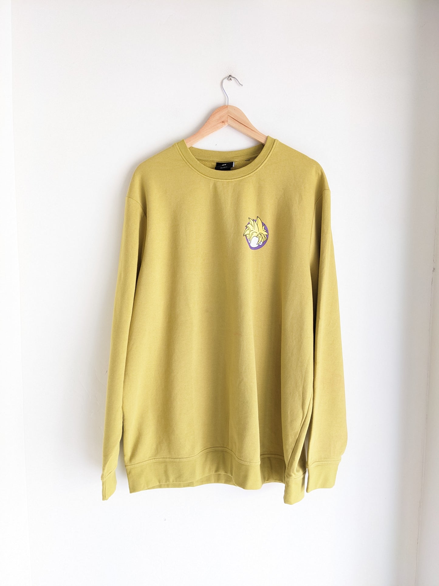 H&M Relaxed Fit Gohan Yellow Sweatshirt