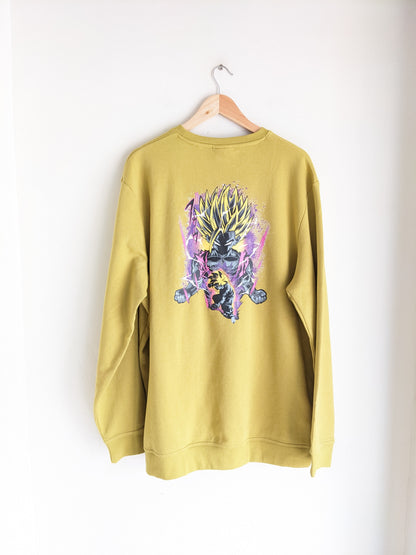 H&M Relaxed Fit Gohan Yellow Sweatshirt