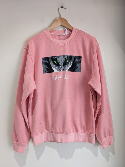 H&M Anime Print Pink Sweatshirt