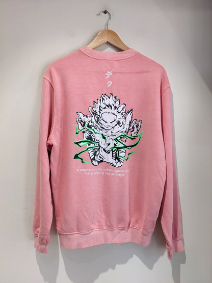 H&M Anime Print Pink Sweatshirt