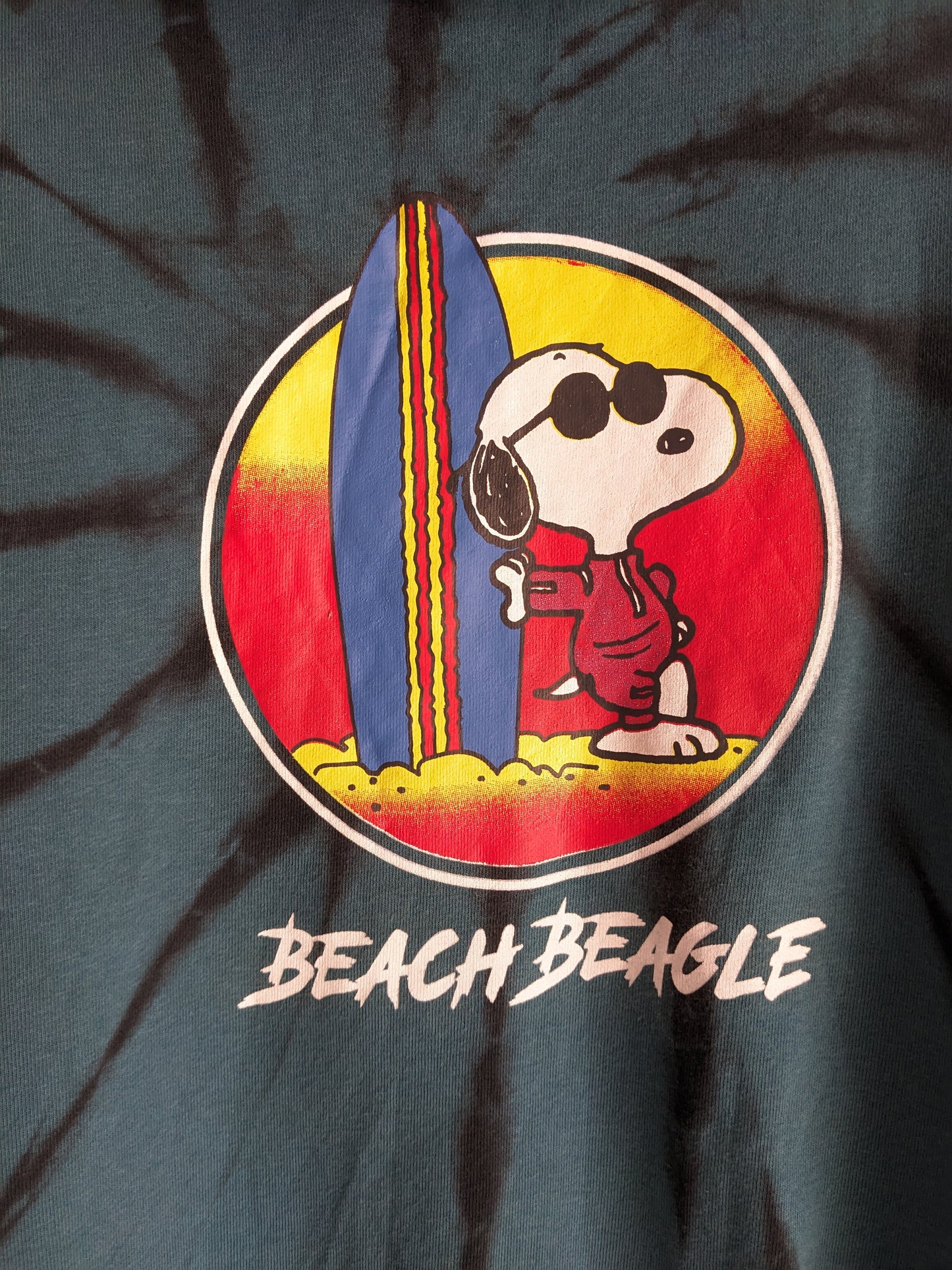 No Boundaries Snoopy Beach Beagle Tie Dye Hoodie