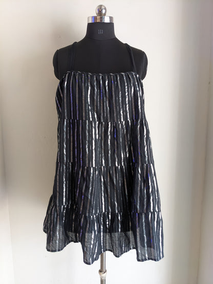 Asos Black Metallic Short Dress