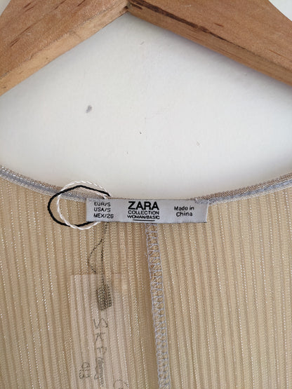 Zara Tie Dye Metallic Pleated Kaftan