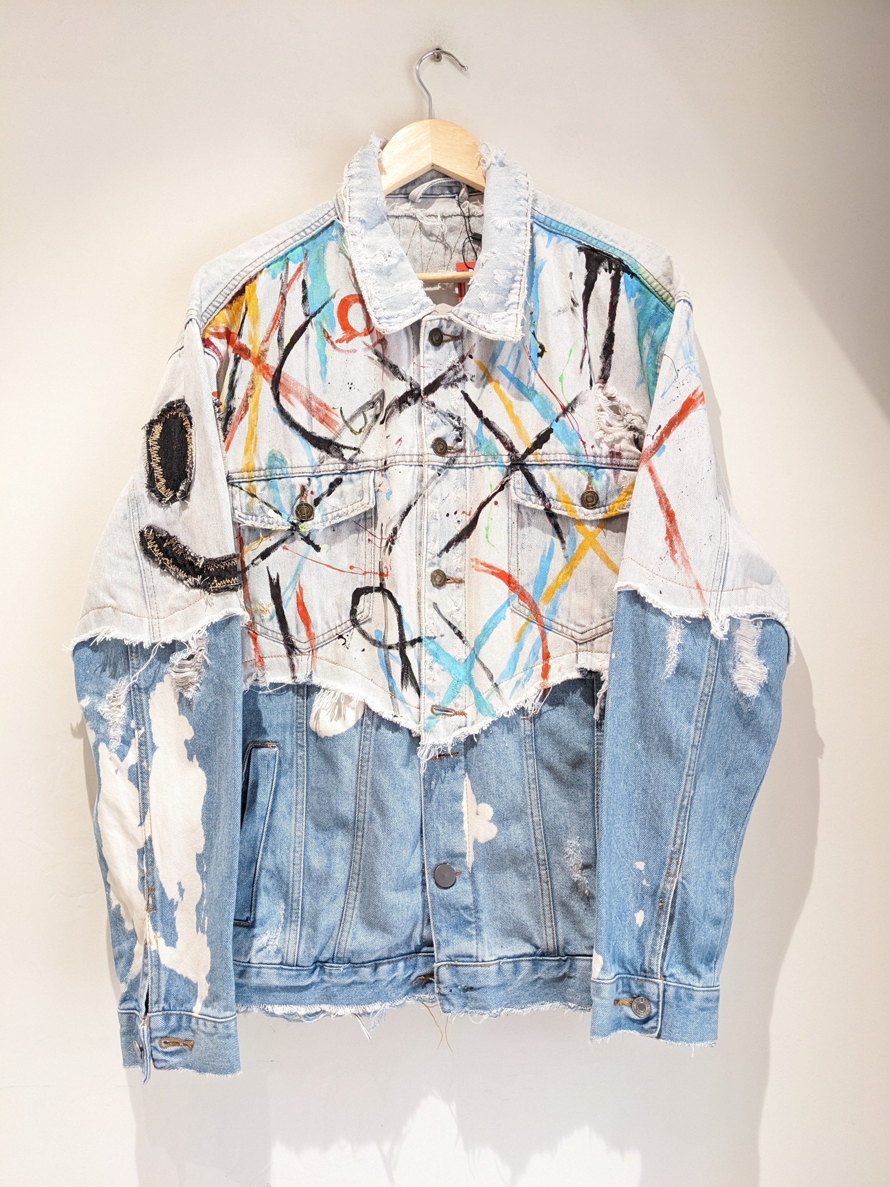 paint-splatter denim jacket | Off-White | Eraldo.com