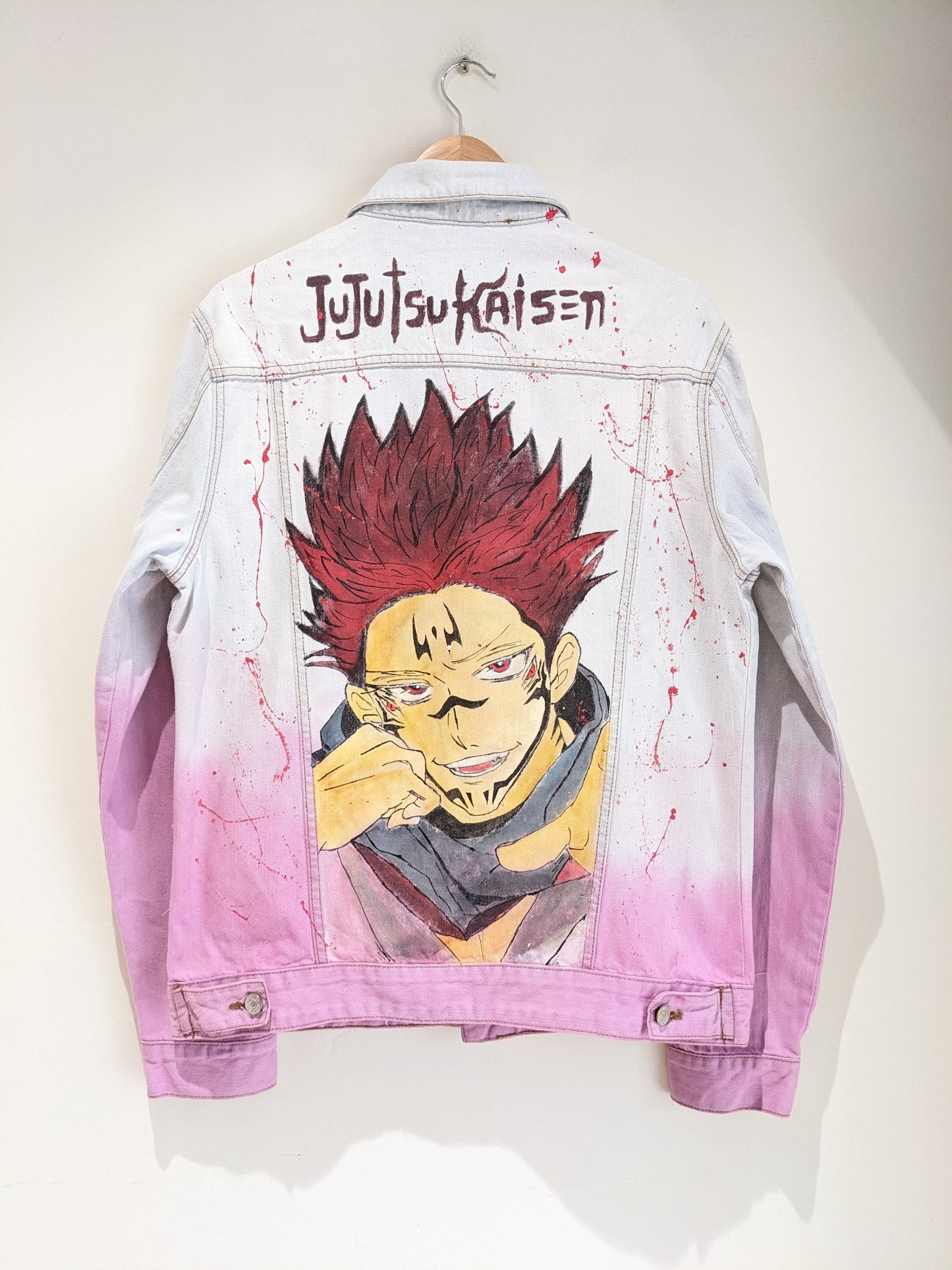 Jujutsu Kaisen Hand Painted Denim Jacket