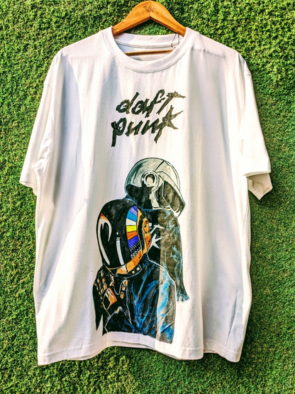 Handpainted Daft punk Tee