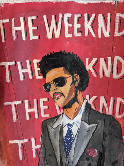 The Weeknd Hand Painted Denim Jacket