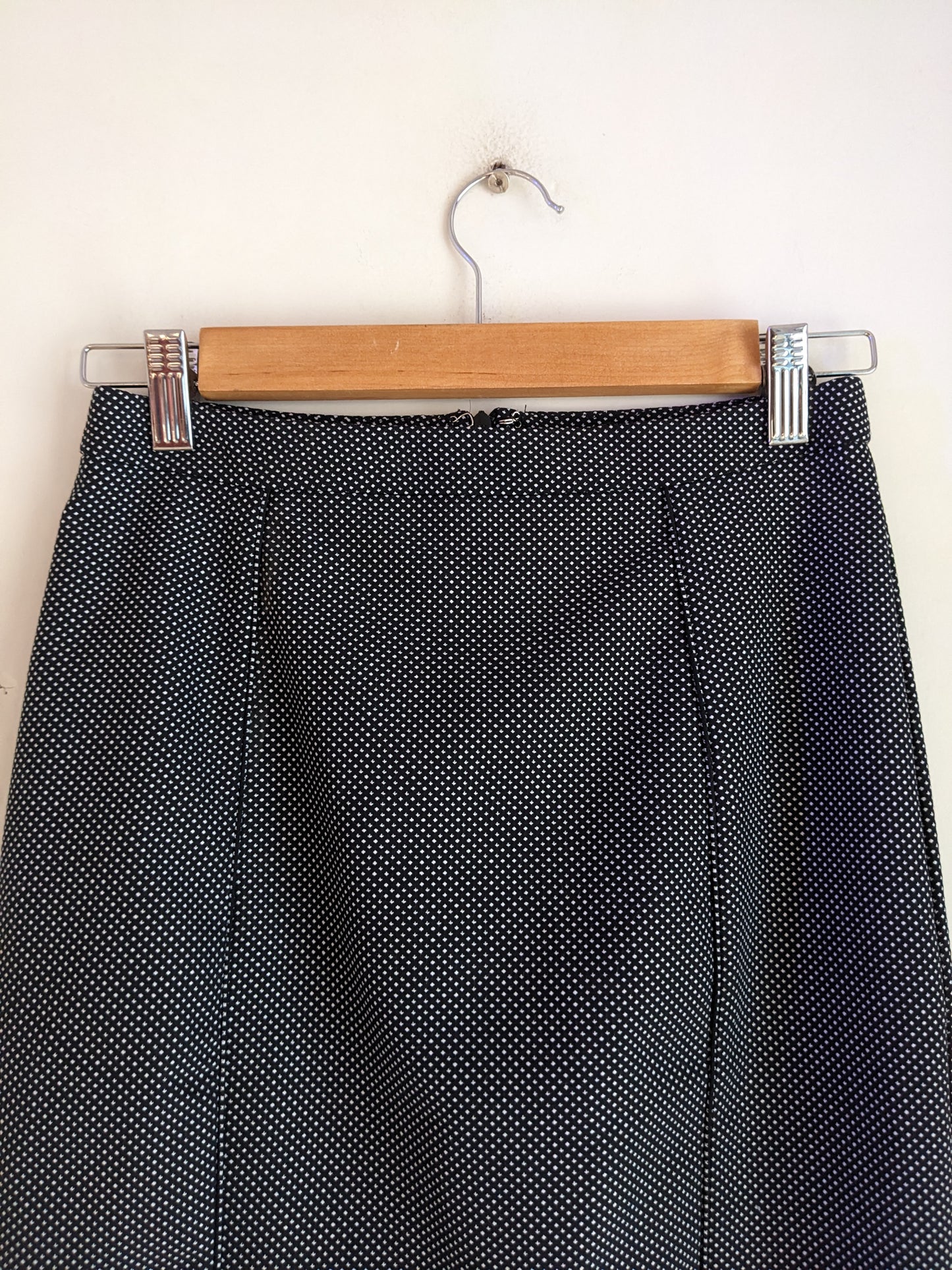 Vanhuesen Navy Blue Printed Skirt