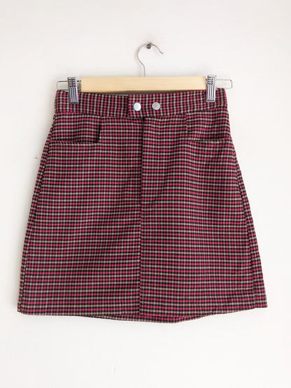Pull & Bear Checked Skirt