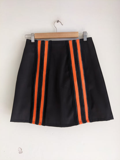 Black & Orange Double Pocket Skirt