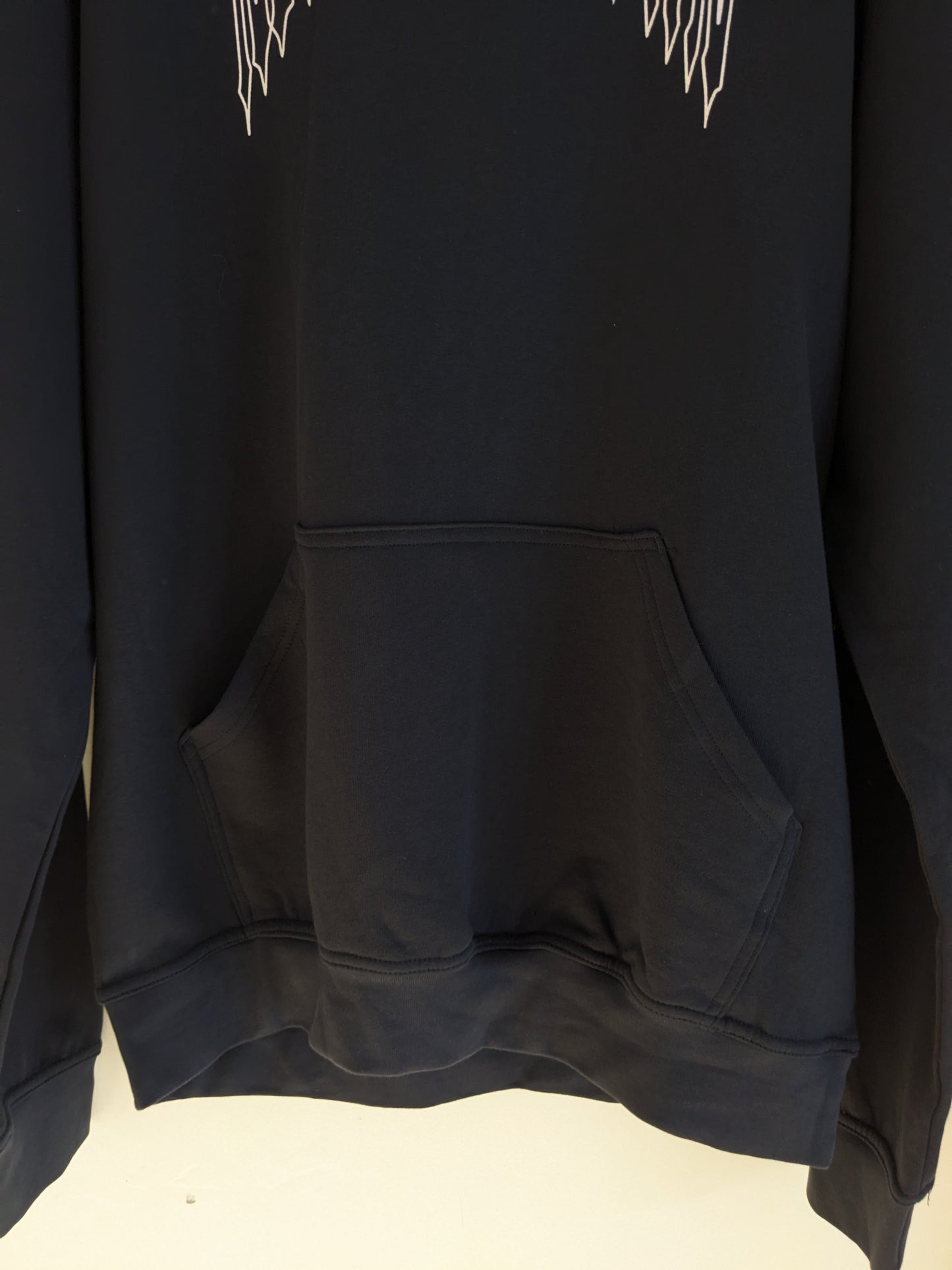 H&M Never Stay Down Navy Blue Hoodie