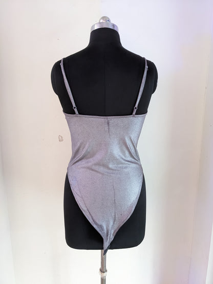 H&M Grey Shimmer Bodysuit