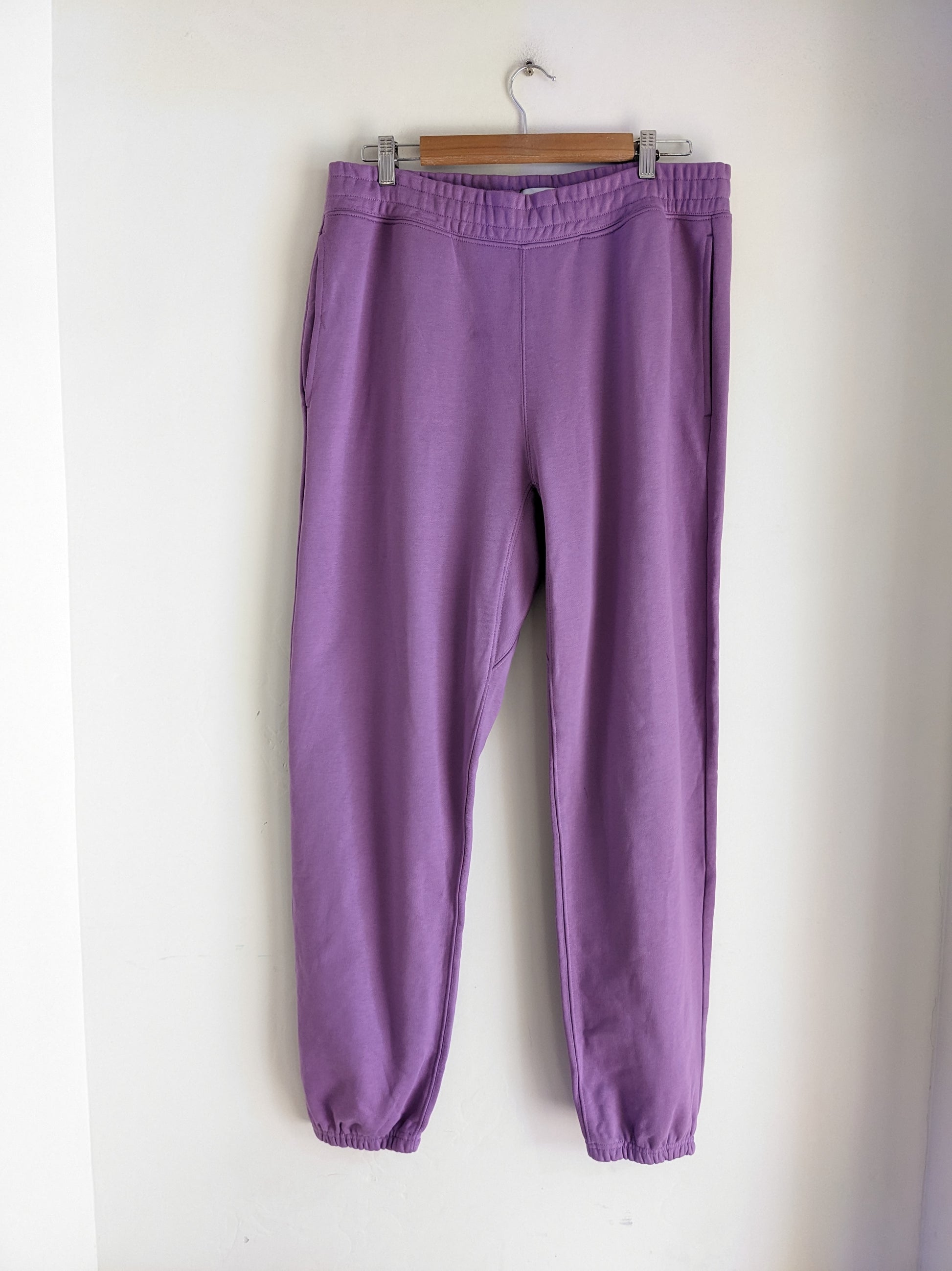 Women's joggers sweatpants with added modal - light purple