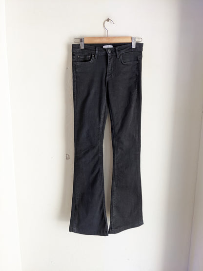 Zara Black Bell Bottom Jeans