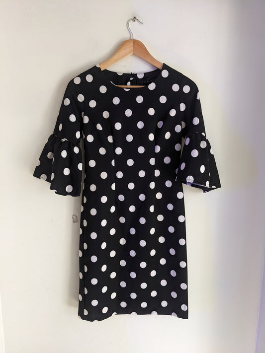 Wardrobe Polka Dot Black Dress