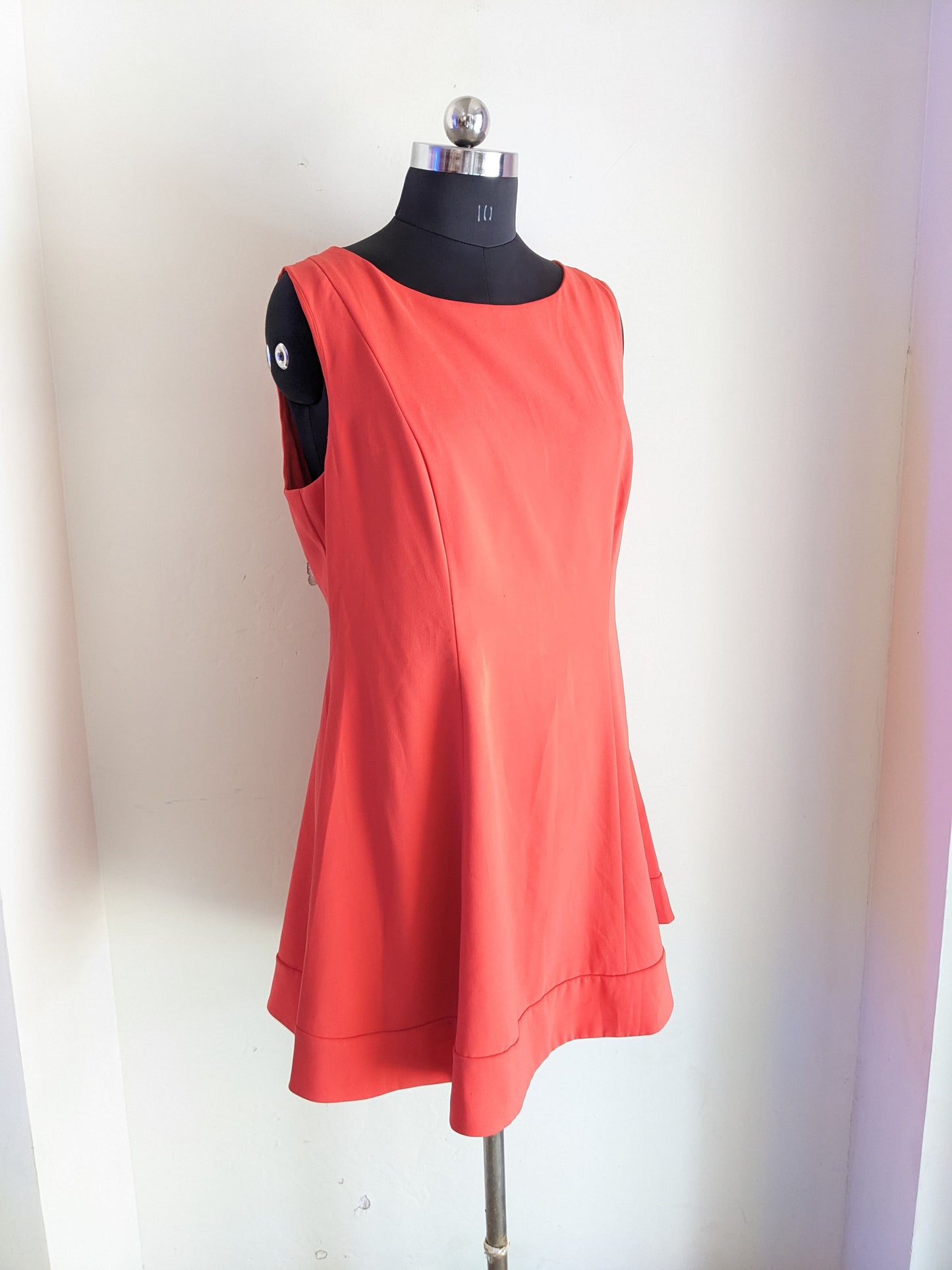 Forever New Orange Sleeveless Dress