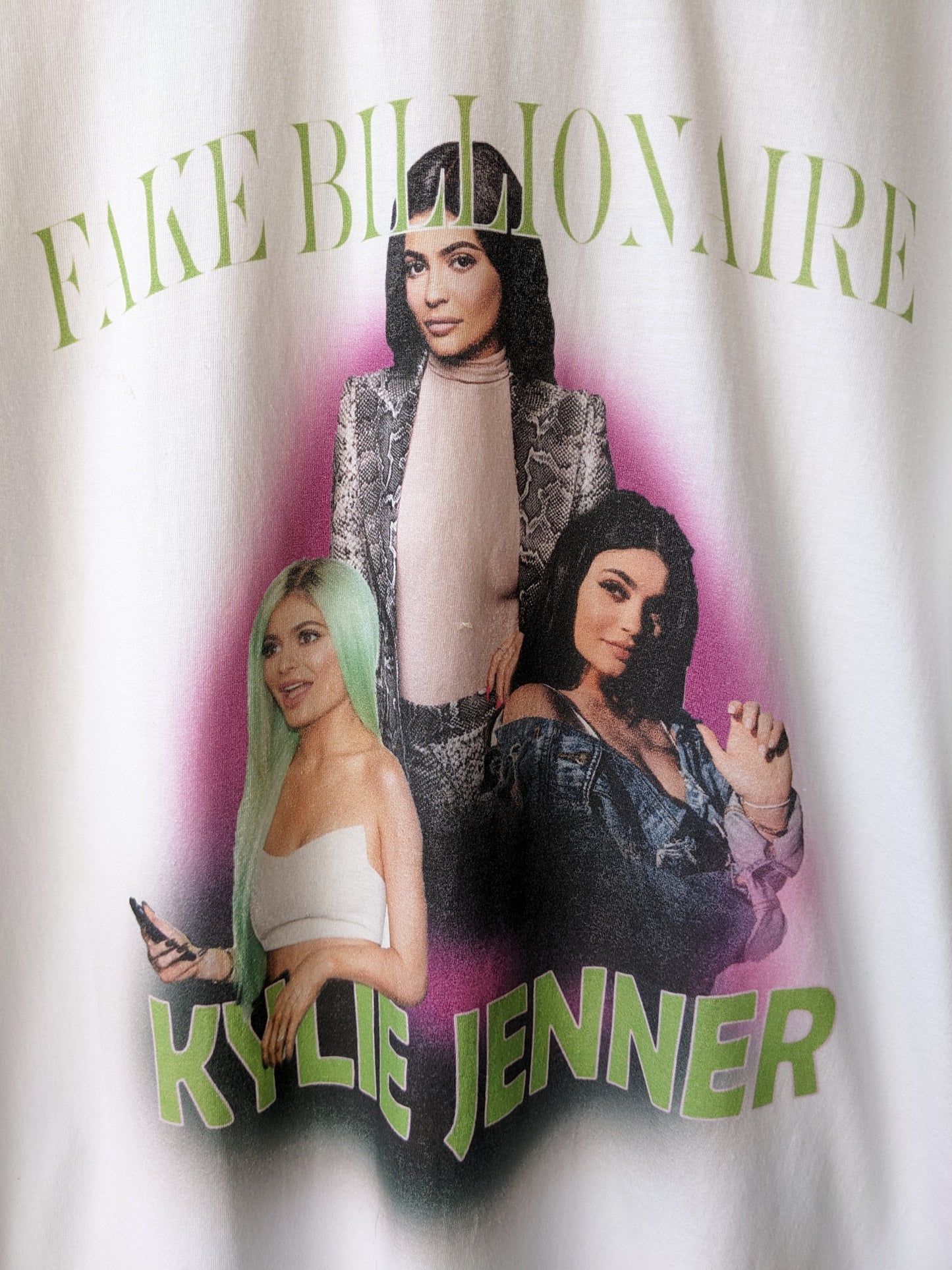 KYLIE JENNER FAKE BILLIONAIRE WHITE TEE