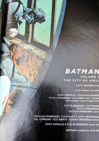 BATMAN VOLUME 2 THE CITY OF OWL