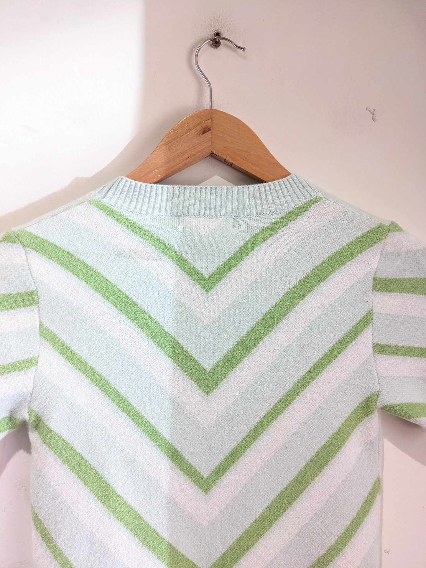 SO Green Heart Sweater