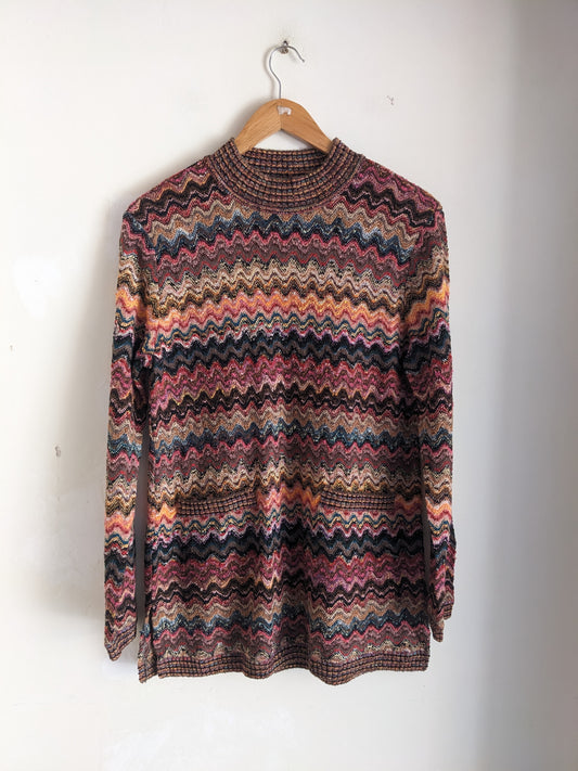 Caperdoni Abstract Knit Sweater