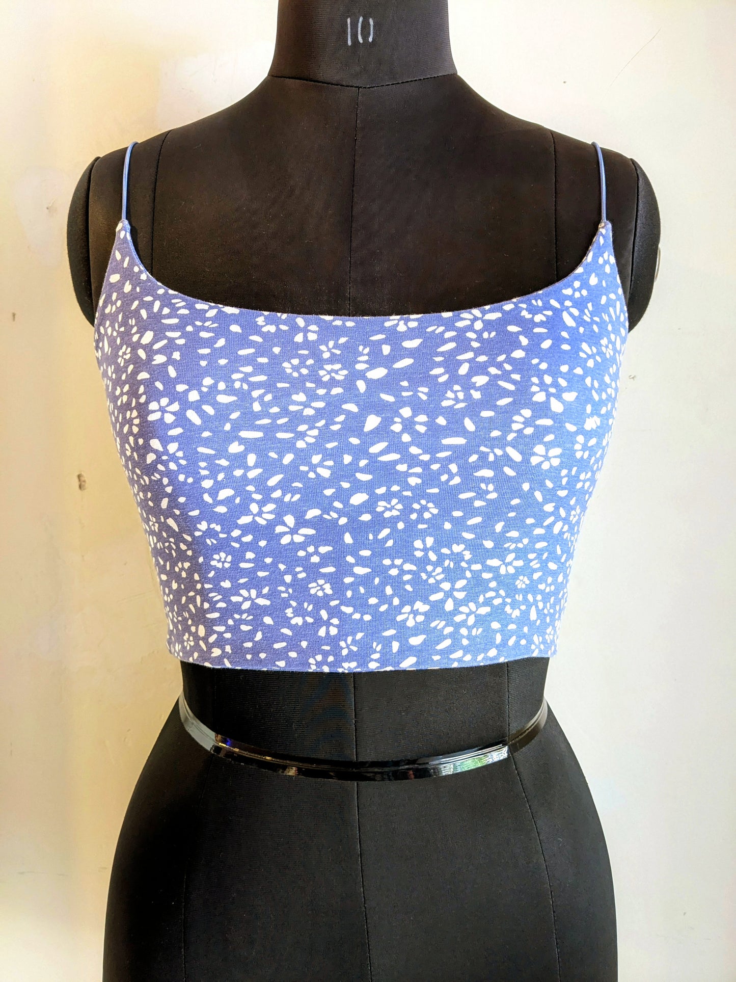 Supre Blue Printed Crop Top