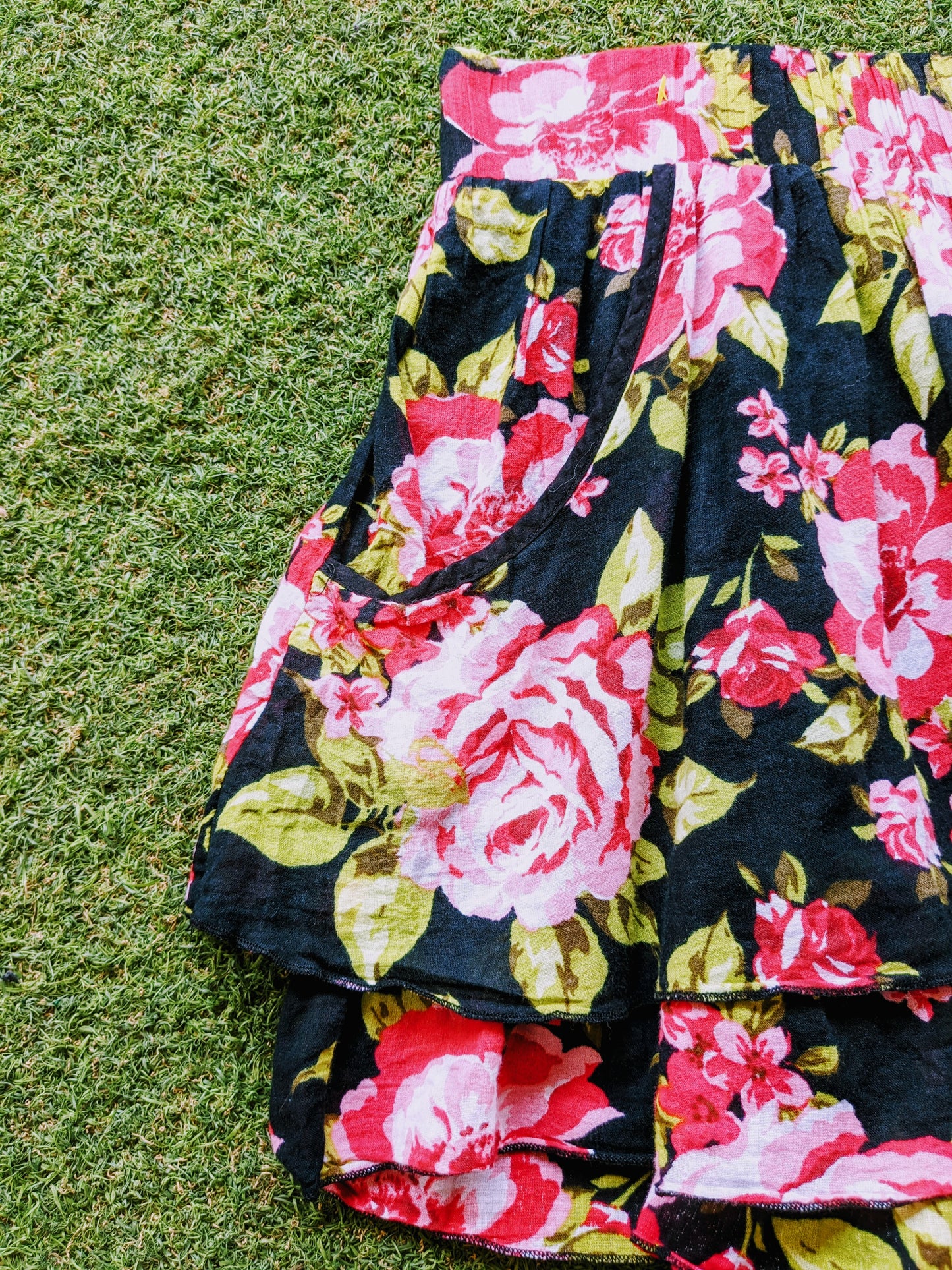 Xhilaration Floral Print Skirt With Pocket