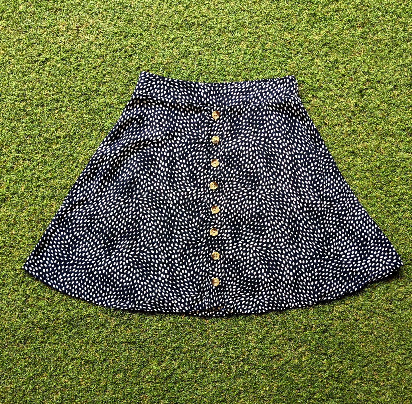 Anko Polka Dot Navy Blue Skirt