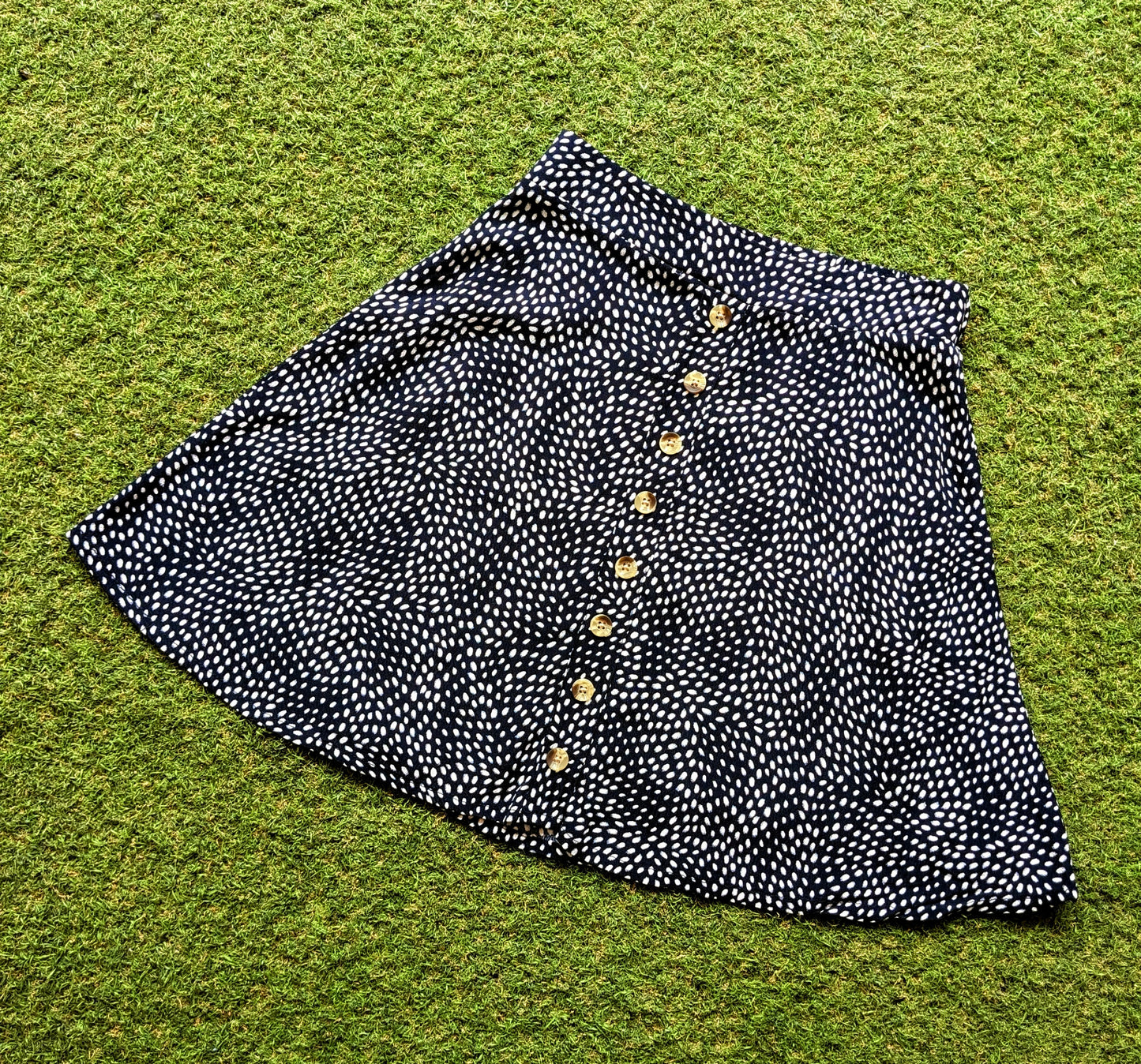 Anko Polka Dot Navy Blue Skirt