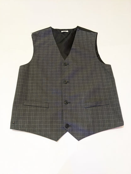 Black Checked Vest