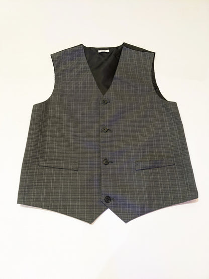 Black Checked Vest