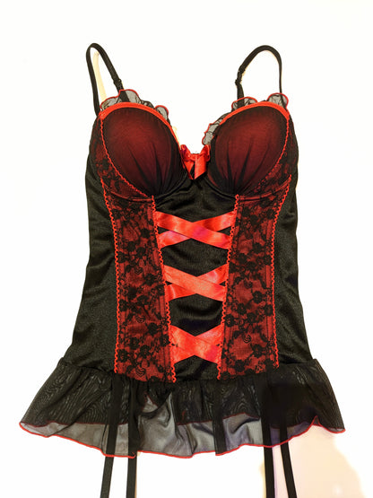 Hanky Panky Black & Red Corset