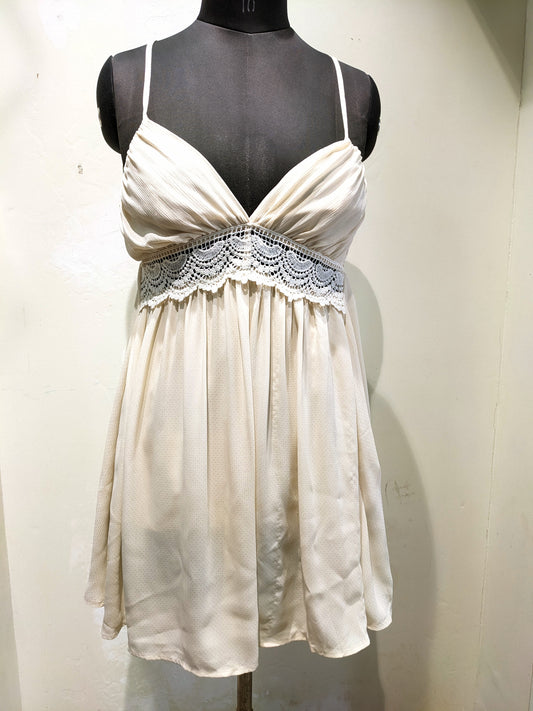 Cream Coquette Dress