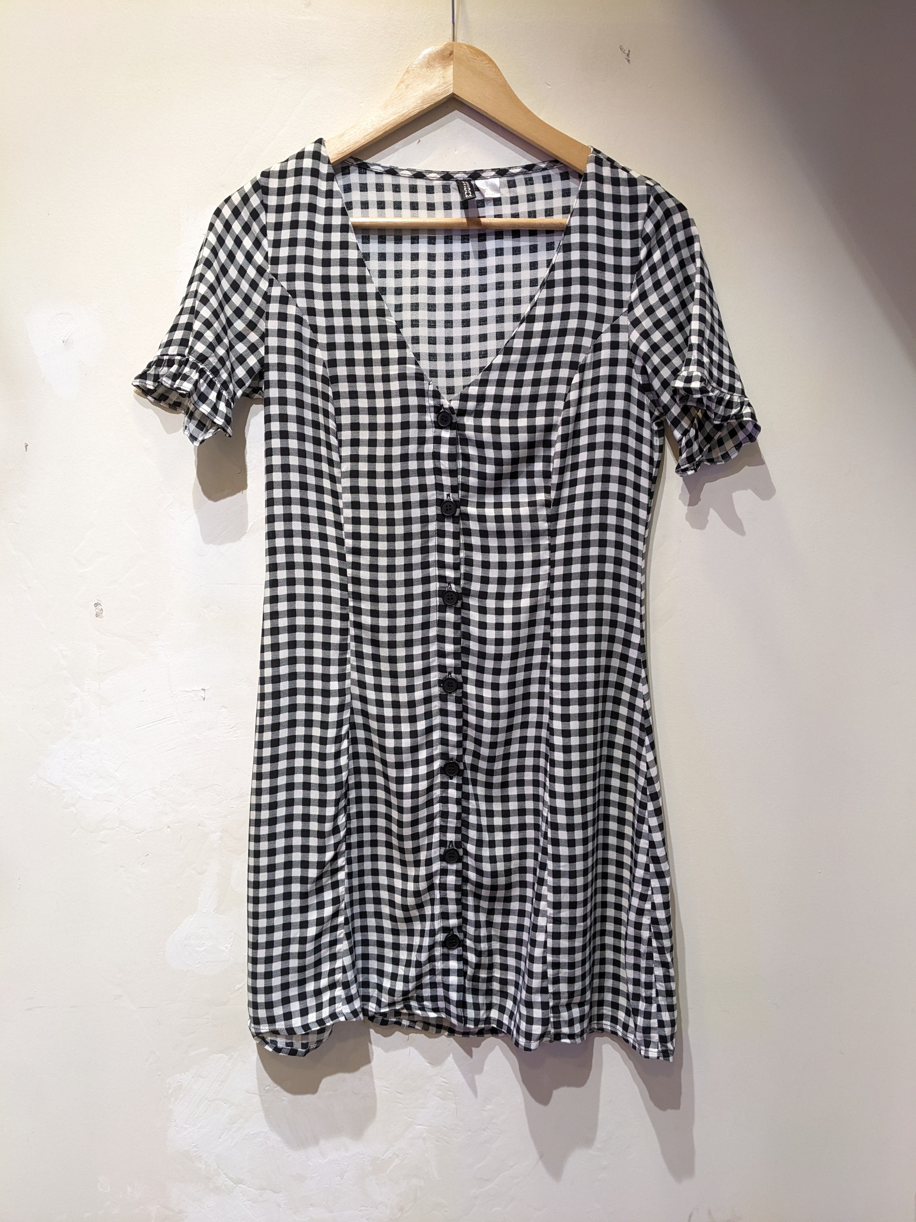 H and fashion m checked dress