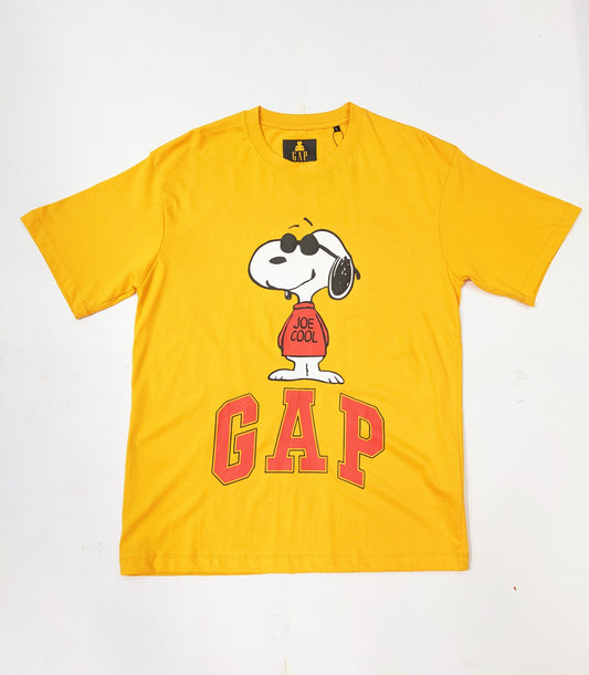 Gap Snoopy Mustard Tee