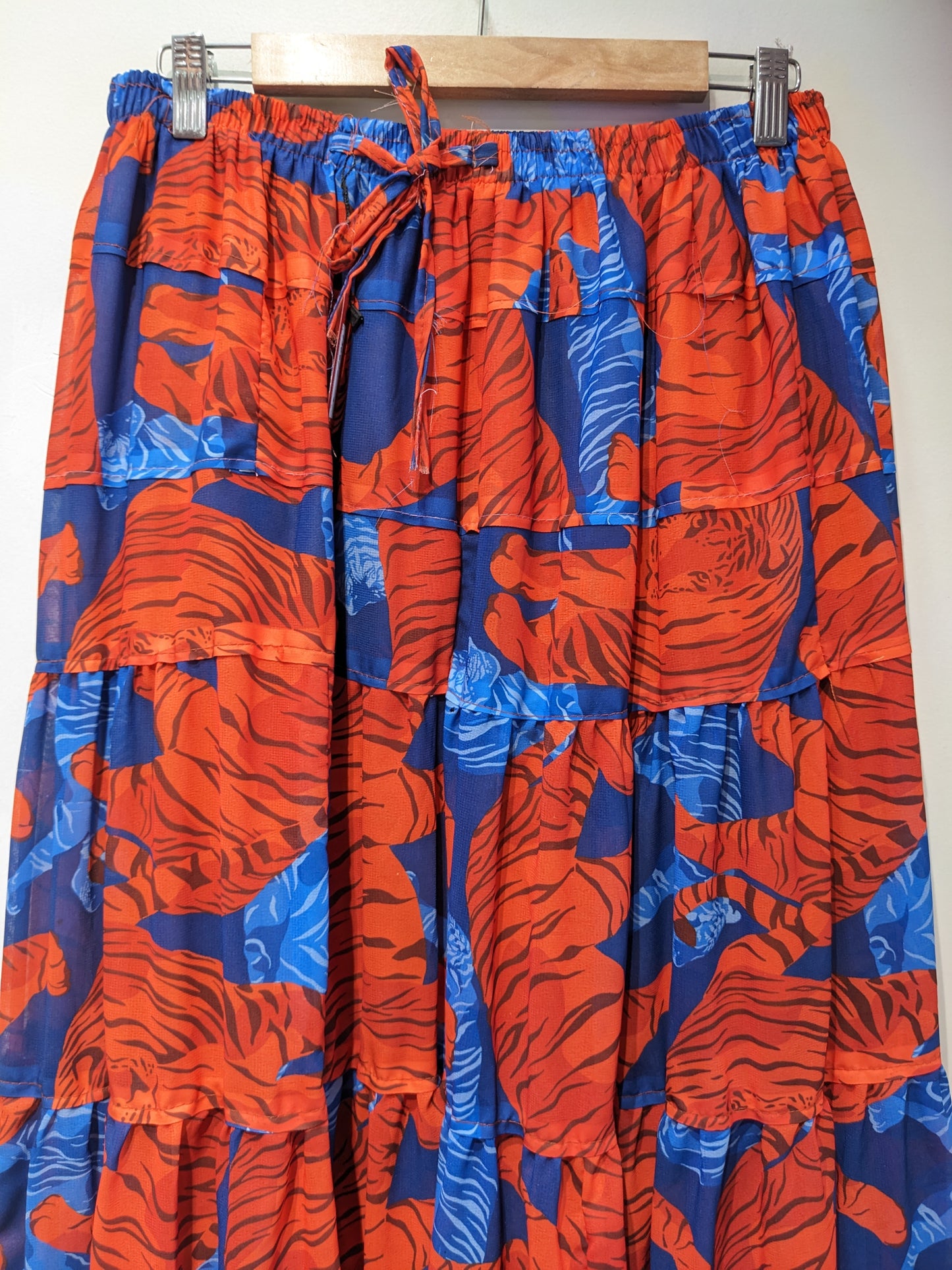 Tiger Print Long Skirt