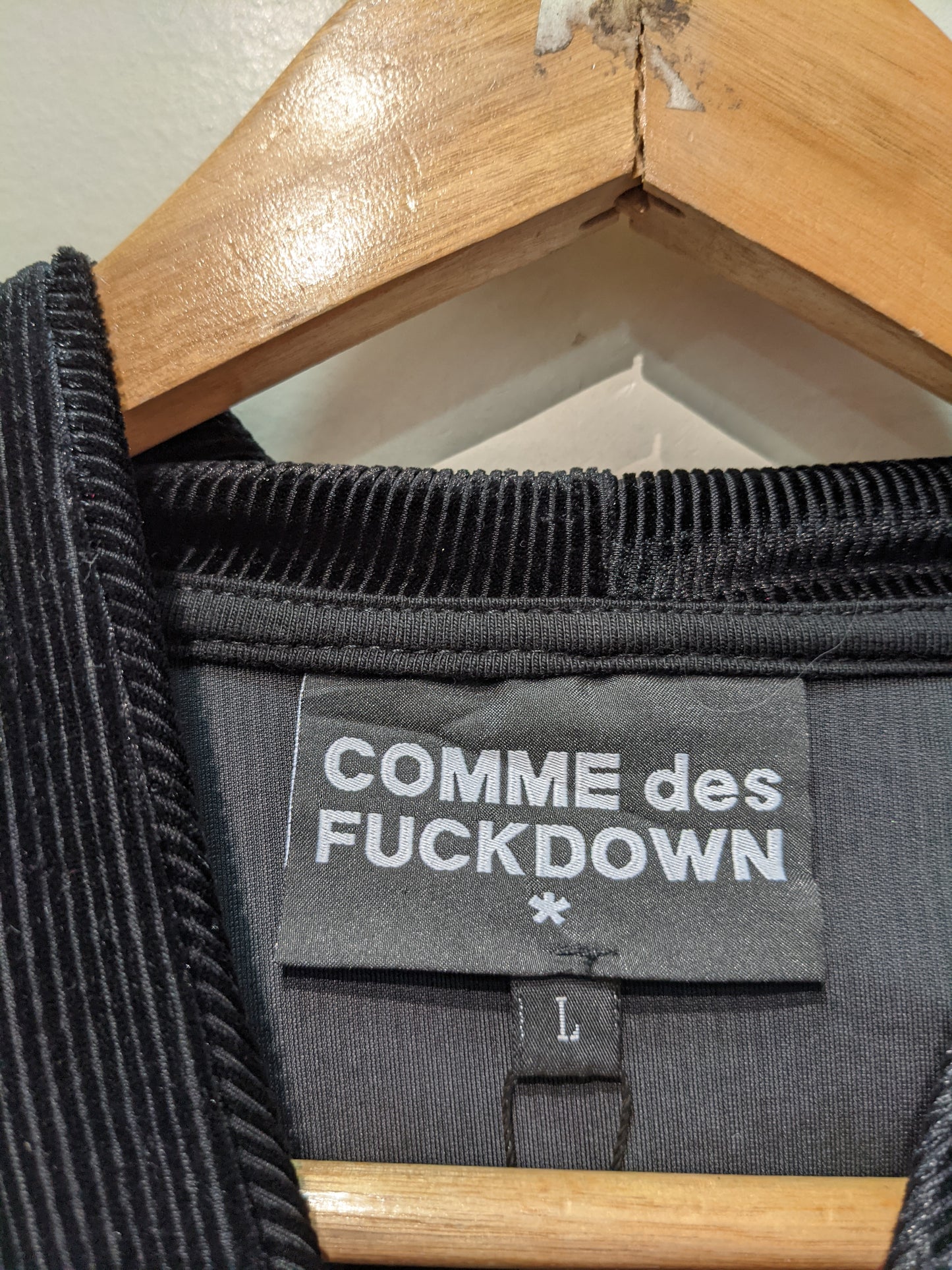 Comme Des FuckDown Black Hoodie