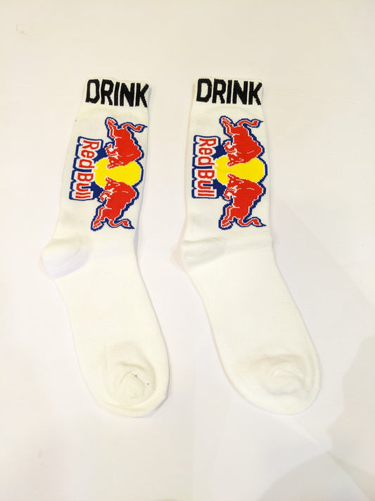 White Red Bull Sock