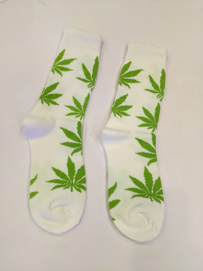 White 4:20 Socks