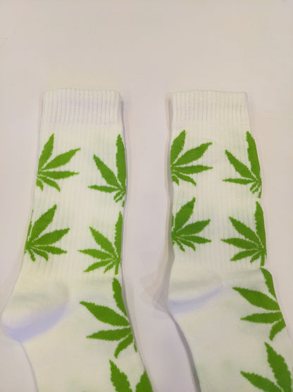 White 4:20 Socks