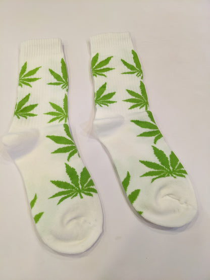 White 4:20 Socks