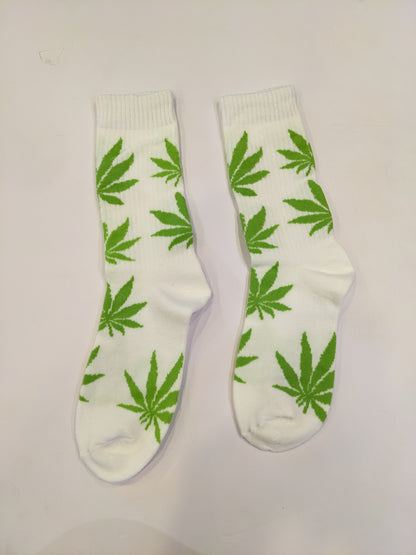 White 4:20 Socks