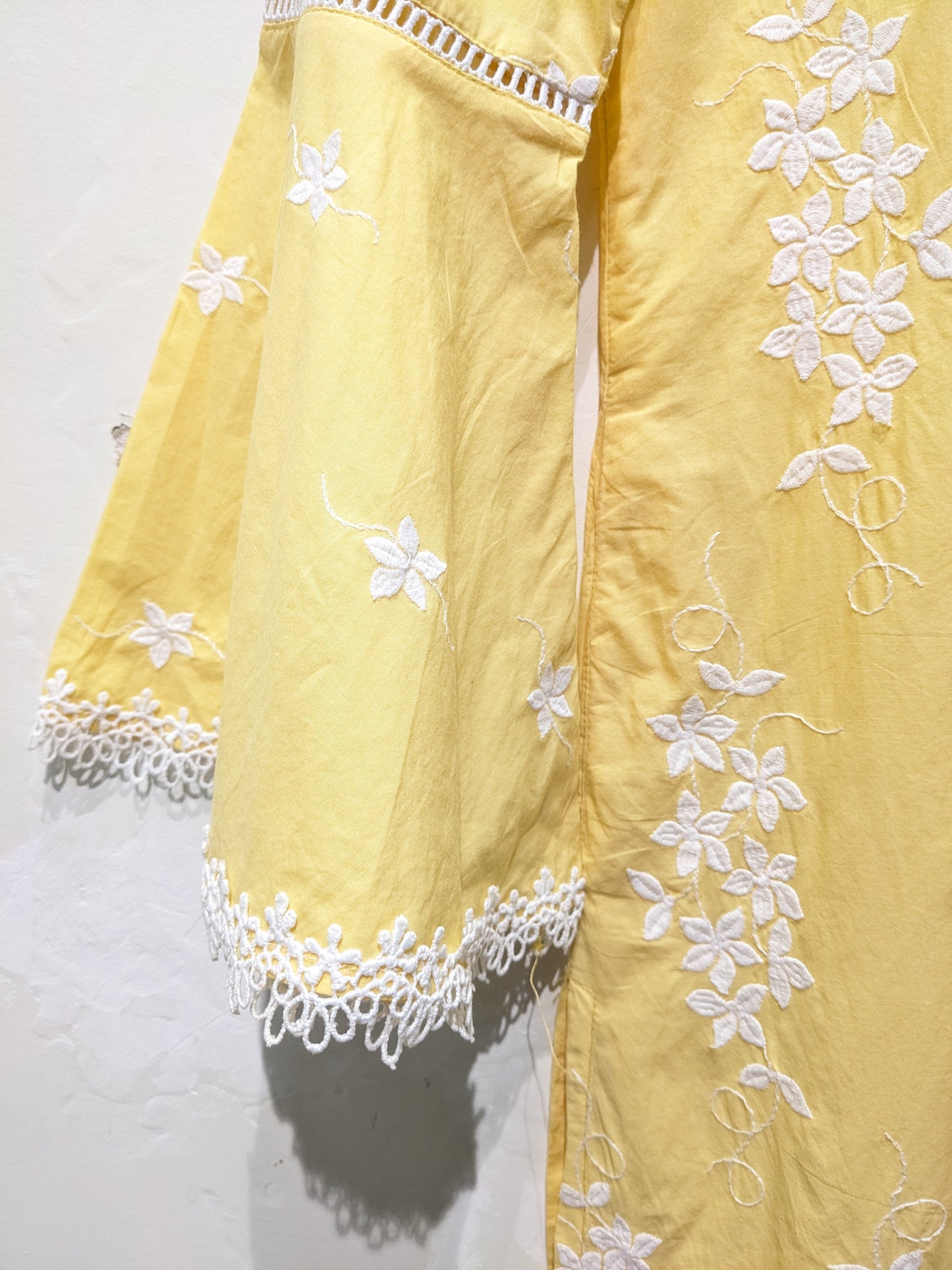 Mulmul Yellow Floral Dress Set of 2