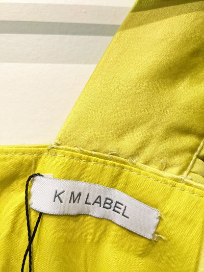 KM Label Golden Mustard Silk Jumpsuit