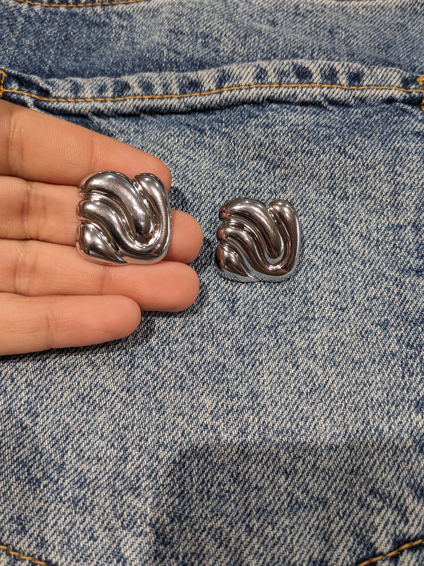 Medusa Bold Block Earrings